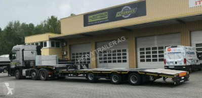 Náves Meusburger 3-Achs-Semi-Satteltieflader Roadrunner Industrie náves na prepravu strojov ojazdený