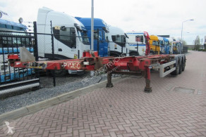 Semi remorque porte containers Van Hool Container Chassis / Extendable on rear / MB + Disc / Lift Axle