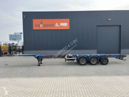 D-TEC container semi-trailer ADR, 45FT multi HC-chassis, 3x extendable, liftaxle, SAF+drumbrakes