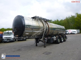 Metalovouga Bitumen tank inox 32 m3 / 1 comp + pump semi-trailer used tanker