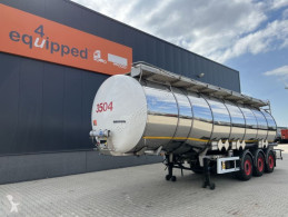 Indox tanker semi-trailer TOP, 37.500L/3-COMP, ADR, compleet nieuw assenstel (2021), Hydro: 2024, 2x liftas, L4BH, NL-trailer, APK/ADR: 03/2023