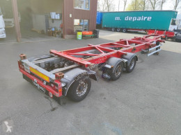 Semi remorque porte containers Van Hool A3C002 - SteeringAxle - All Connections - Back slider (O939)