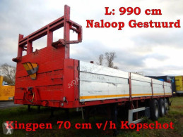 Zorzi dropside flatbed semi-trailer 3 as Oplegger Open - Naloop gestuurd, OP-18-RT