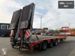 Fliegl SDS 440T / Teleskop 3 m / Tieflader / Lenkachse semi-trailer used heavy equipment transport