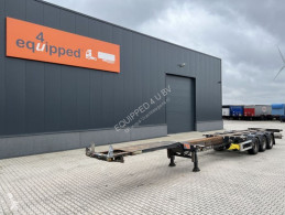 D-TEC FT-43-03V, 45FT multi HC-chassis, ADR, 3x extendable, liftaxle, BPW+drumbrakes, TOP-condition!!!, NL-Chassis, APK: 01/2023 semi-trailer used container