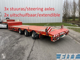ES-GE heavy equipment transport semi-trailer semi, 3x hydr gestuurde assen, 2x uitschuifbaar tot 25,40 mtr