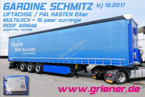 Semirimorchio Schmitz Cargobull SCS 24/ GARDINE LASI / LIFT/ PAL KASTEN RSAB centinato alla francese usato