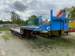 Heavy equipment transport semi-trailer 3 Achs Satteltieflader Platofür Fertigteile ode