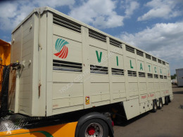 Полуремарке камион за превоз на едър рогат добитък Berdex Cattle livestock , 2 layers Vieh , Hubdach,, movable floor & roof Lifestock