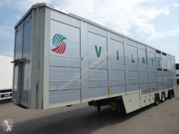 Semi remorque Berdex Cattle livestock , 2 layers, movable floor & roof bétaillère bovins occasion