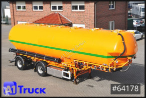 Feldbinder food tanker semi-trailer EUT 52.2, Silo, Futter 7 Kammern, Lenkachse