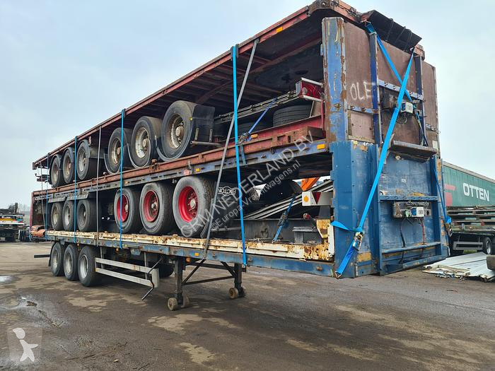 Semi Remorque Van Hool Plateau STACK OF 5 SEMITRAILERS SAF AND ROR ...