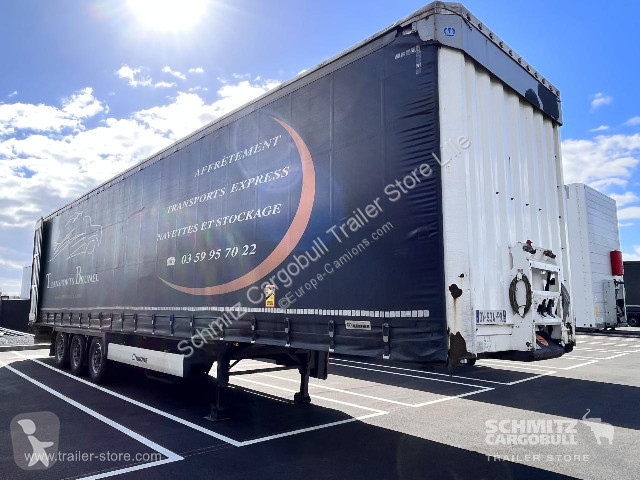 Semirimorchio Krone Teloni Scorrevoli Centinato Semitrailer Curtainsider Standard Assi Usato