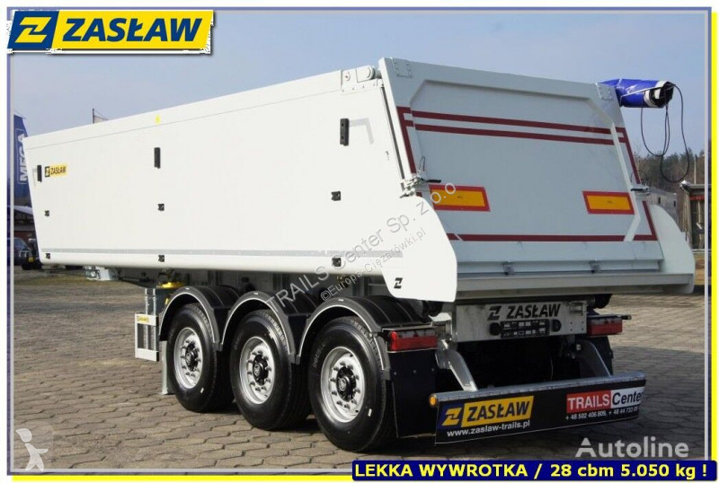Semi remorque Zasław 28 m³ !! Light UP 4.990 kg...