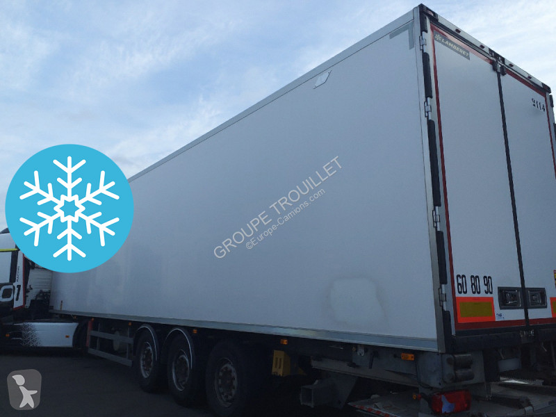 Semitrailer Trouillet FRIGO 38 TONNES HAYON...