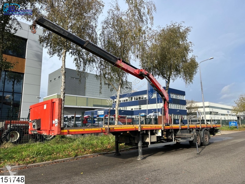Semitrailer Lecitrailer open laadbak Fassi, Remote
