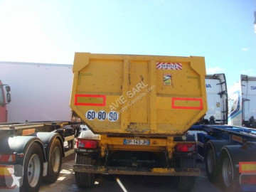 Semitrailer lastvagn bygg-anläggning Fruehauf