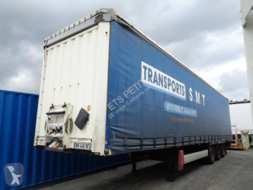 Semitrailer skjutbara ridåer (flexibla skjutbara sidoväggar) Krone
