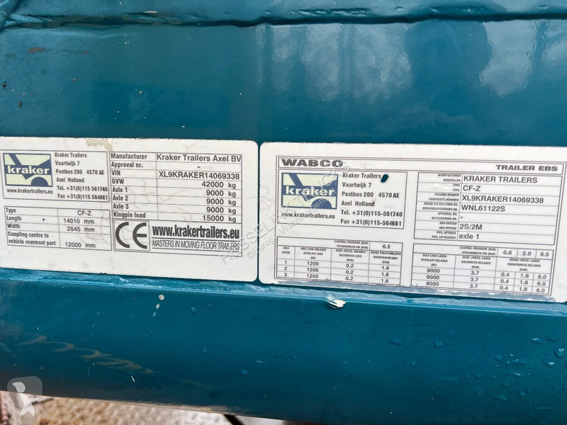 Semi reboque Kraker trailers CF-Z 100m3 Cargo...