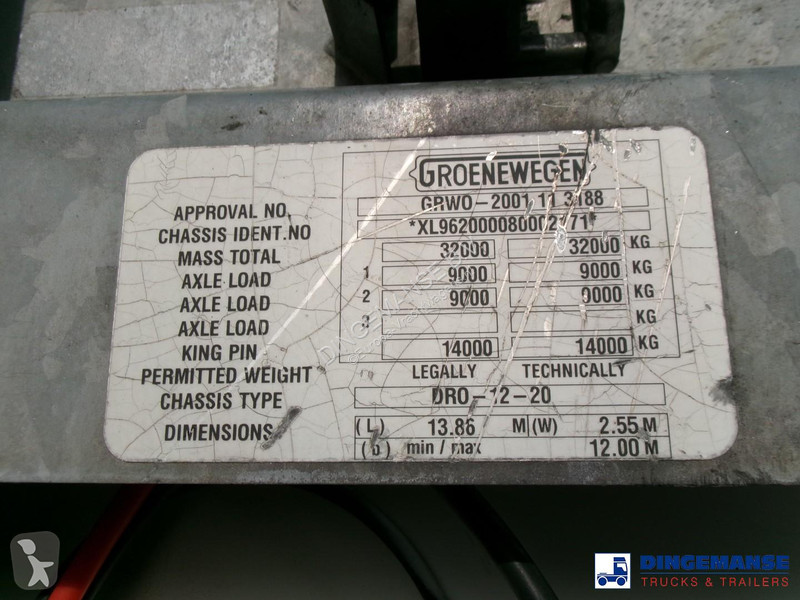 نصف مقطورة Groenewegen Closed box trailer 89 m3