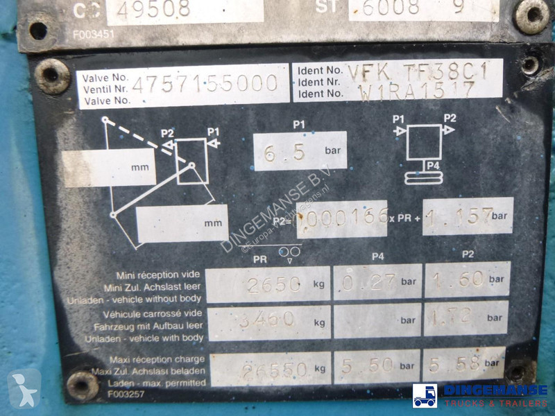 نصف مقطورة Fruehauf 3-axle container chassis...