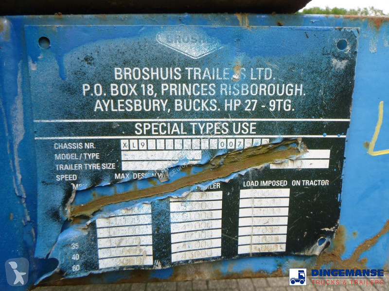 Semiremorca Broshuis 3-axle semi-lowbed trailer...