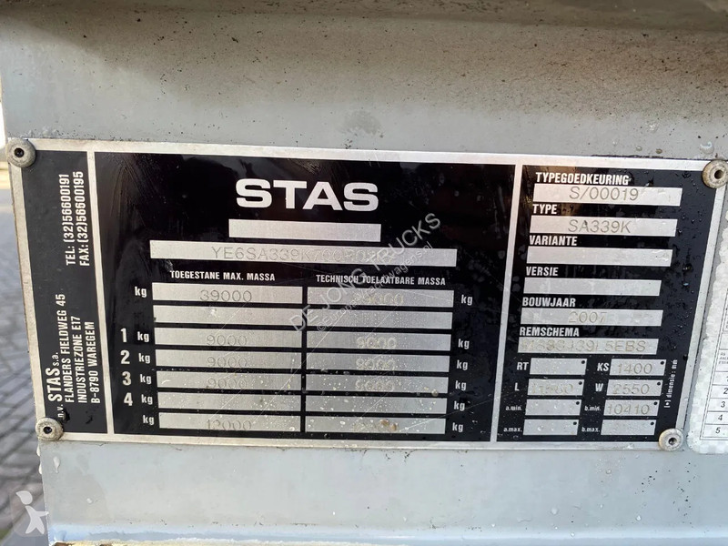 نصف مقطورة Stas SA339K / Tipper ALU / 58 3 /...