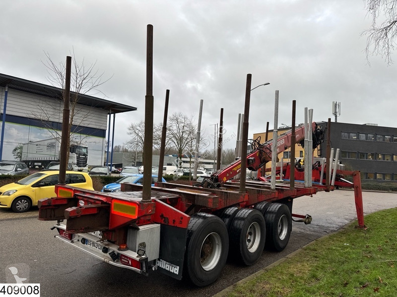 نصف مقطورة Billaud Chassis Wood transport,...
