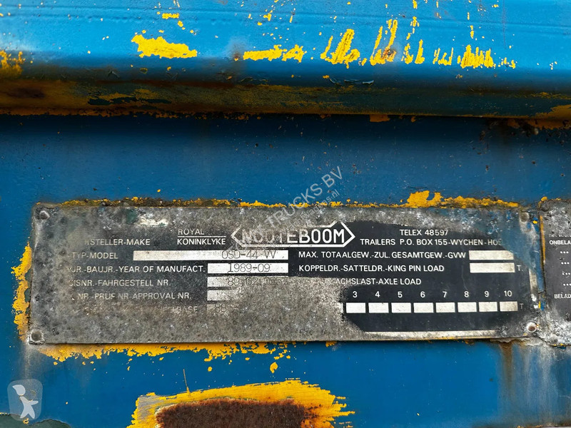 Semiremorca Nooteboom -44 3 Axle lowloader...