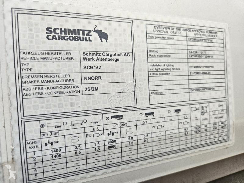 Semi remorque Schmitz Cargobull  SCB RIDEAU...