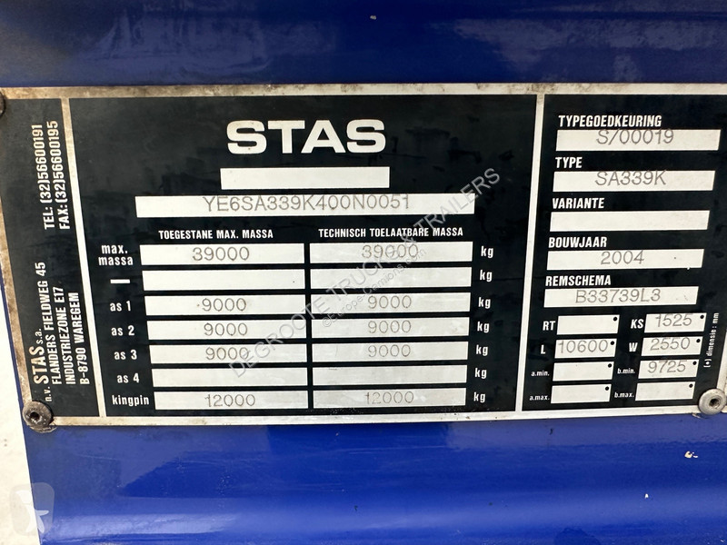 Sættevogn Stas 50 cub in alu