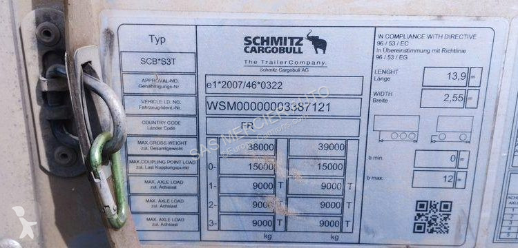 Semi remorque Schmitz Cargobull