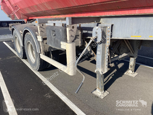 Oplegger  Semitrailer Tipper Steel half pipe body