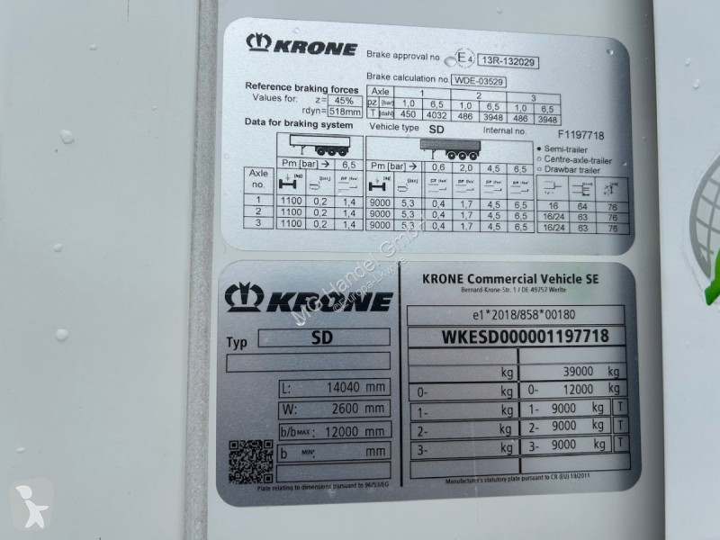 Semitrailer Krone Multitemp, Kühlauflieger, TK...