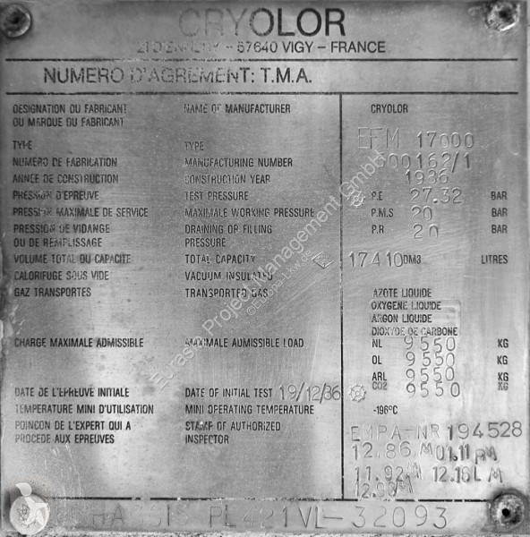 Semi reboque Crylor Сryolor gas tank semi...