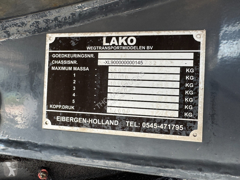 Semi reboque Lako RMO/Milk/Milch/Melk/Water...