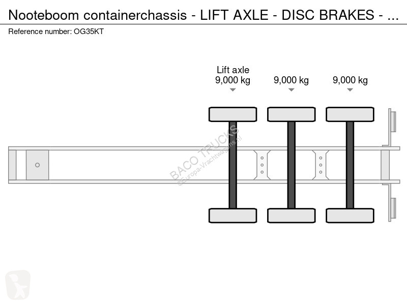 Semiremorca Nooteboom containerchassis - LIFT...