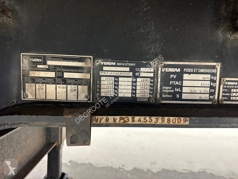 Semiremorca Verem Low bed trailer