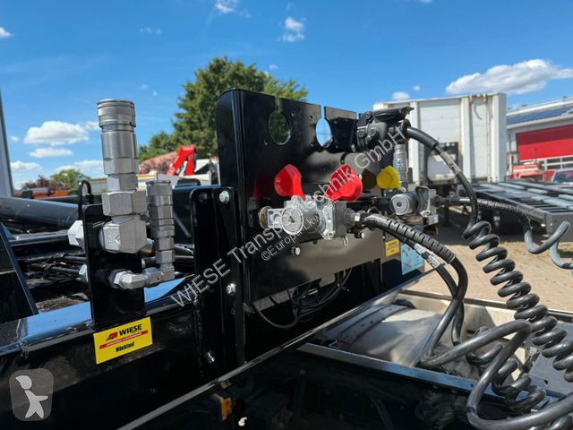 Semitrailer  WIESE Hakenlift- WAK 2-32 SK...