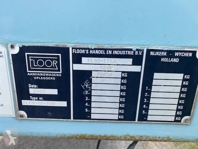 Semiremorca Floor robuuste vlakke oplegger...