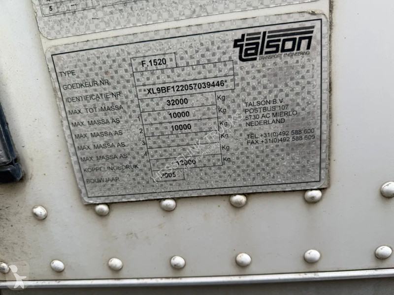 Semirimorchio Talson 2-AS 13.6M...