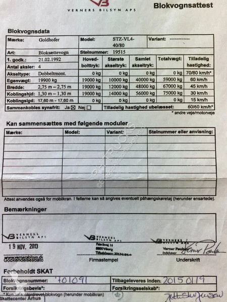 Oplegger Goldhofer 4 AXEL STEERING