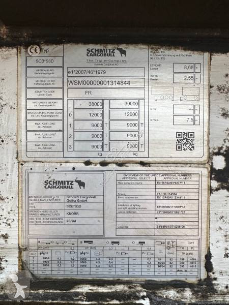Semitrailer Schmitz Cargobull SCB*S3D...