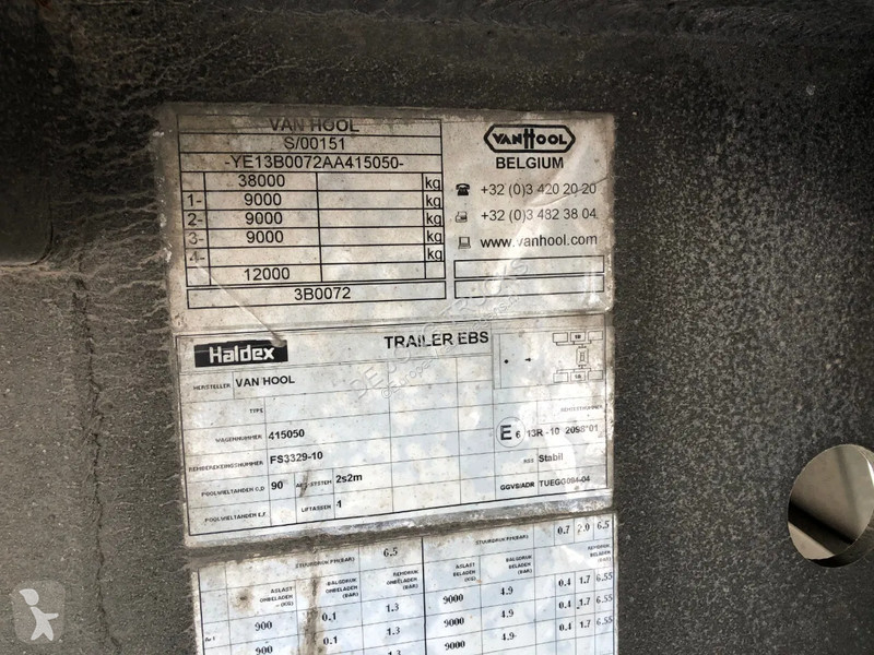 Oplegger Van Hool Tautliner / ADR / 1x Lift...