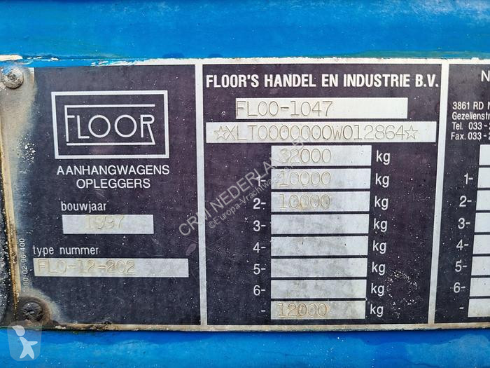 Semitrailer Floor FLO 12 202 2 AXLE FLATBED...