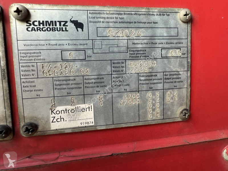 Semi remorque Schmitz Cargobull SKO 24/L-13.62...