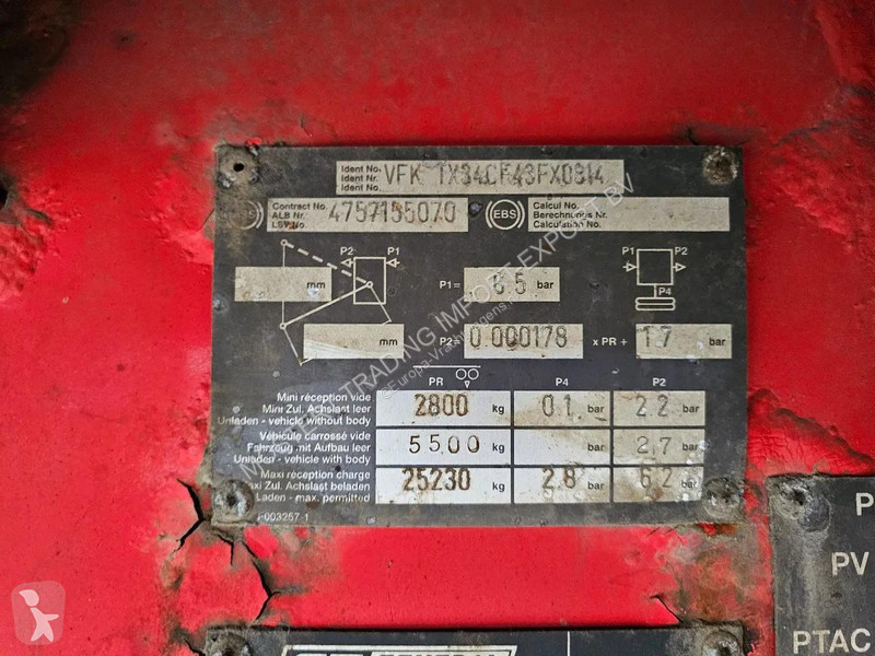 Semitrailer Fruehauf TX34 Fruehauf TX34 3-axle...