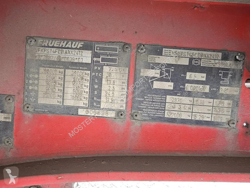 Semitrailer Fruehauf FST4 Fruehauf Enclosed...