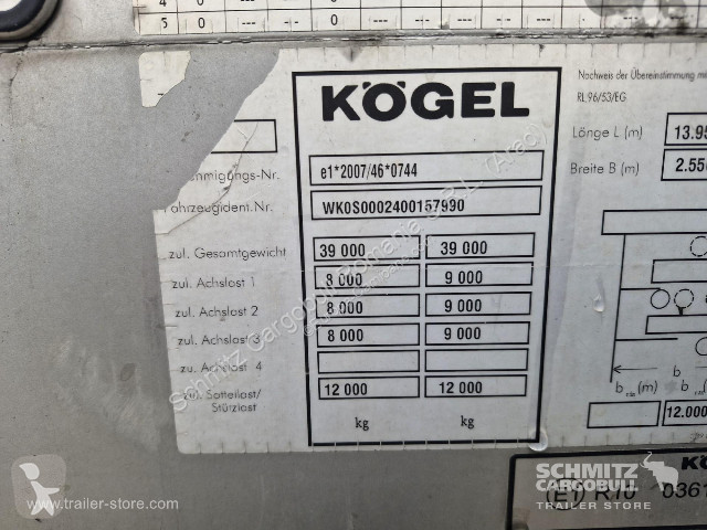 نصف مقطورة Kögel Curtainsider Standard