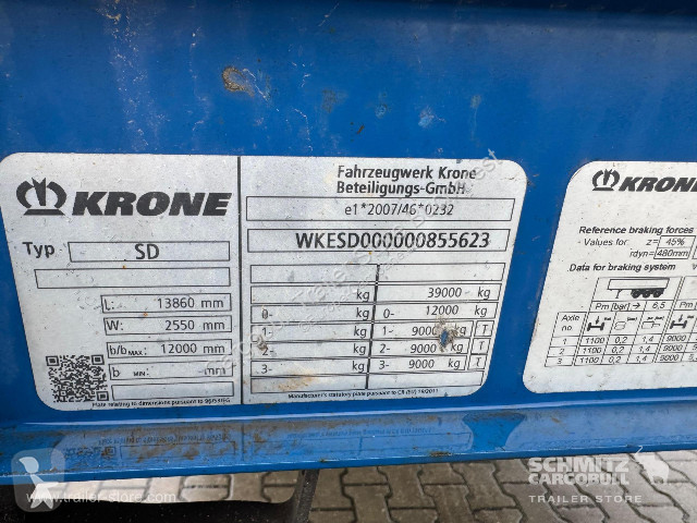 نصف مقطورة Krone Curtainsider Mega
